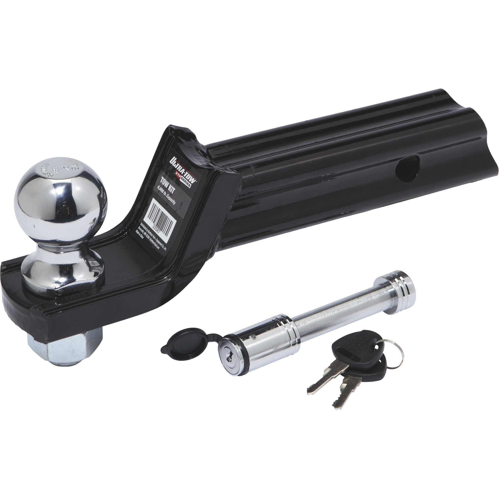 Ultra-Tow XTP Receiver Hitch Starter Kit, Class III, 2in. Drop, 6000-Lb. Trailer Weight, Locking Hitch Pin